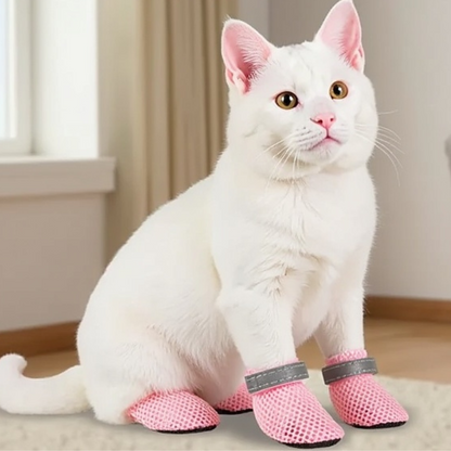 Anti-Slip Pet Shoes – Breathable Boots for Dogs & Cats
