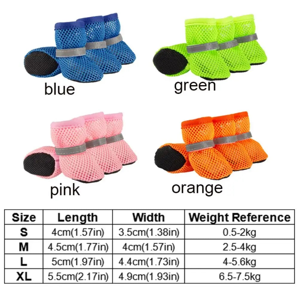 Anti-Slip Pet Shoes – Breathable Boots for Dogs & Cats