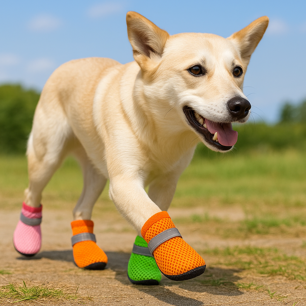 Anti-Slip Pet Shoes – Breathable Boots for Dogs & Cats